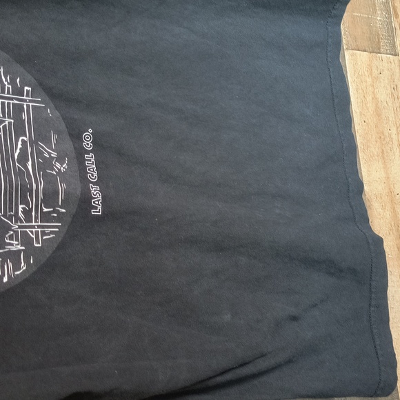 Last Call Chillin Like A Villain Black Long Sleeve Graphic T Shirt Sz Med Men - Picture 3 of 16